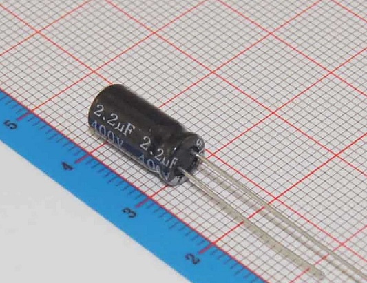 2.2UF 100V Aluminium Electrolytic Capacitor