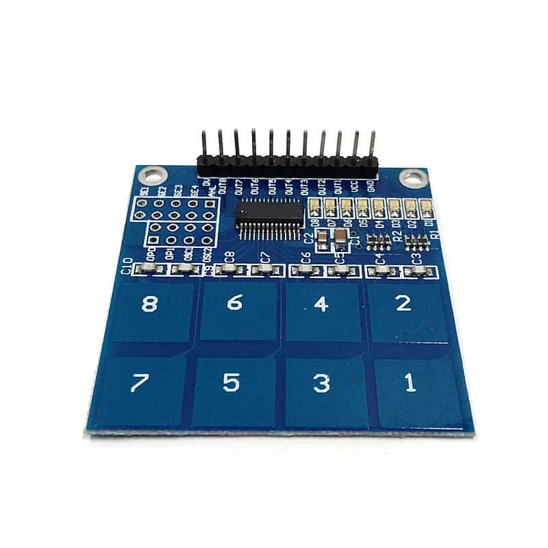 TTP226 8-way Capacitive Touch Switch Module - Image 3