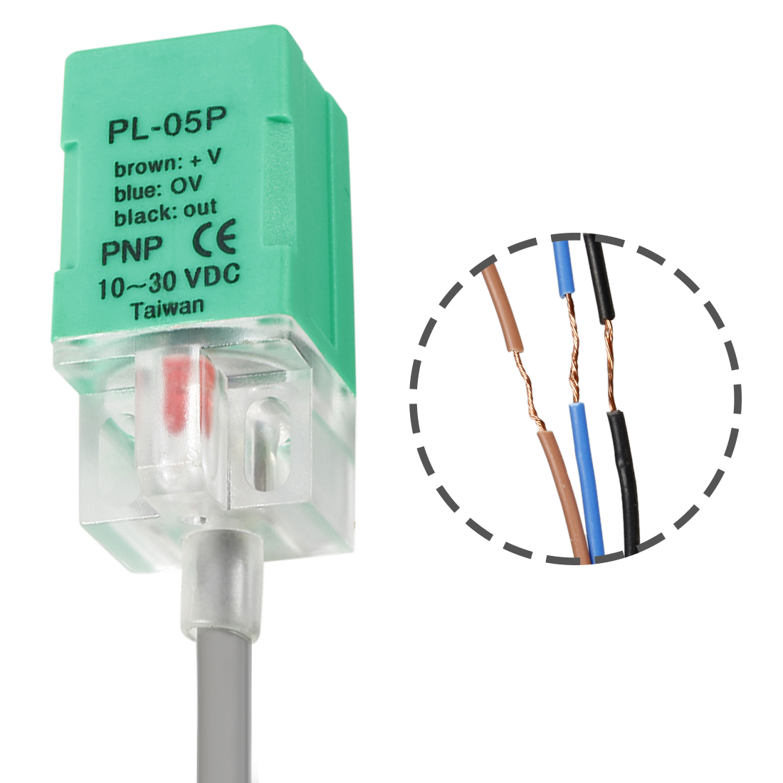 PL-05P DC 10-30V 200mA PNP Inductive Proximity Sensor - Image 2