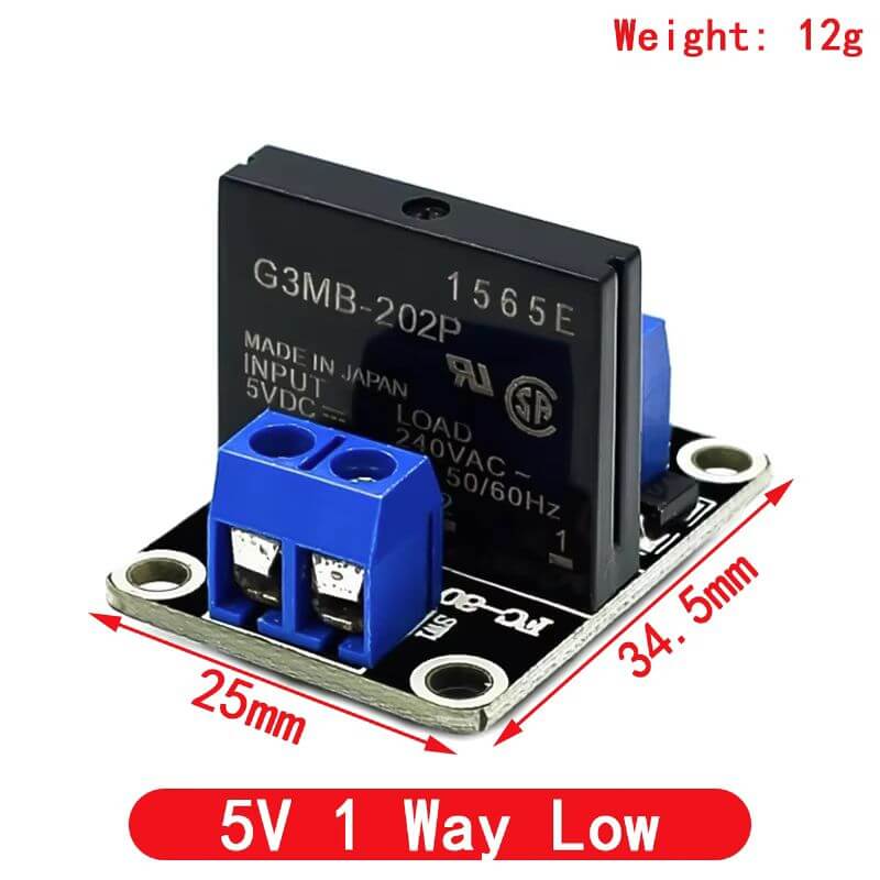 Single Channel 5V DC Relay Module Solid State Low Level Trigger - Image 11