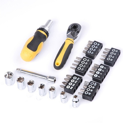 34Pcs Screwdriver Set Ratchet Extension Adapter High Precision - Image 5