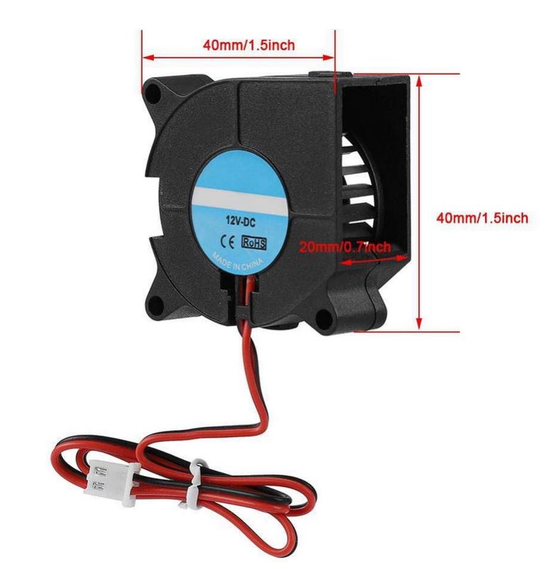 4020 Turbine Blower Fan 12V DC - Image 2