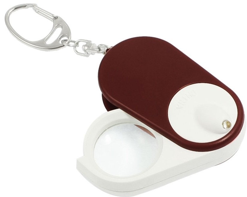 Keychain Magnifying Glass With White Illuminantion
