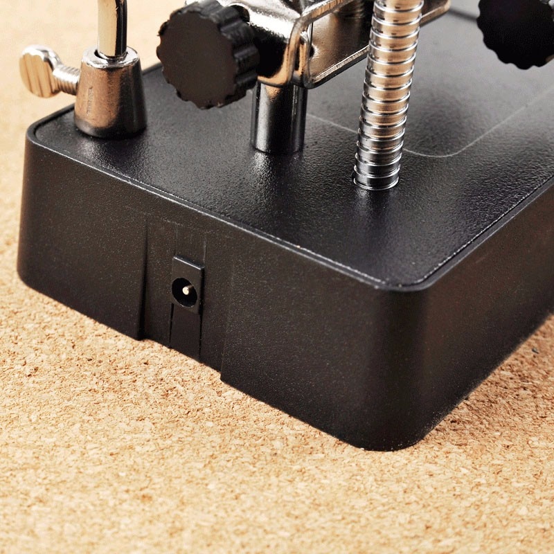 5 LED Auxiliary Clip Magnifier Soldering Stand AC/DC Interchangeable - Image 3