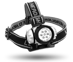 Portable 7 Led Head Lamp Light Torch Lamp Flashlight With Adjustable Strap - Image 2