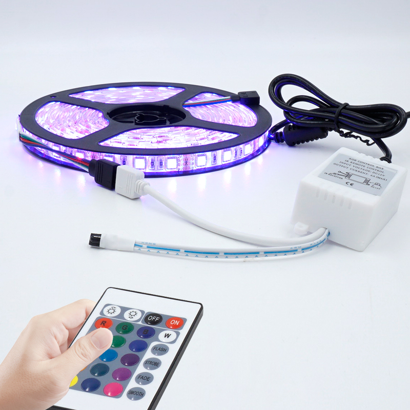 12V 24-Key LED Strip IR Remote Controller with Controller Box - Image 4