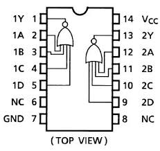 4002 DIP Dual 4-Input NOR Gate - Image 2