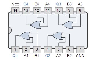 7402 DIP Quad 2-Input Logic NOR Gate - Image 4