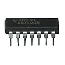 7406 DIP Hex Inverter Buffer / Driver With 30V Open Collector Outputs - Image 2