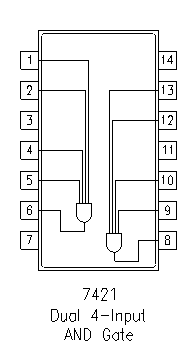 7421 DIP Dual 4-Input AND Gate - Image 3