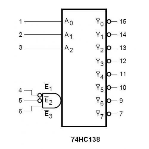 74138 DIP 3 To 8-Line Decoder / Demultiplexer - Image 2