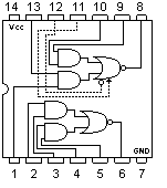 7450 DIP Dual 2-Wide 2-Input AND-Or-Invert Gate (One Gate Expandable) - Image 2