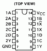 7450 DIP Dual 2-Wide 2-Input AND-Or-Invert Gate (One Gate Expandable) - Image 3
