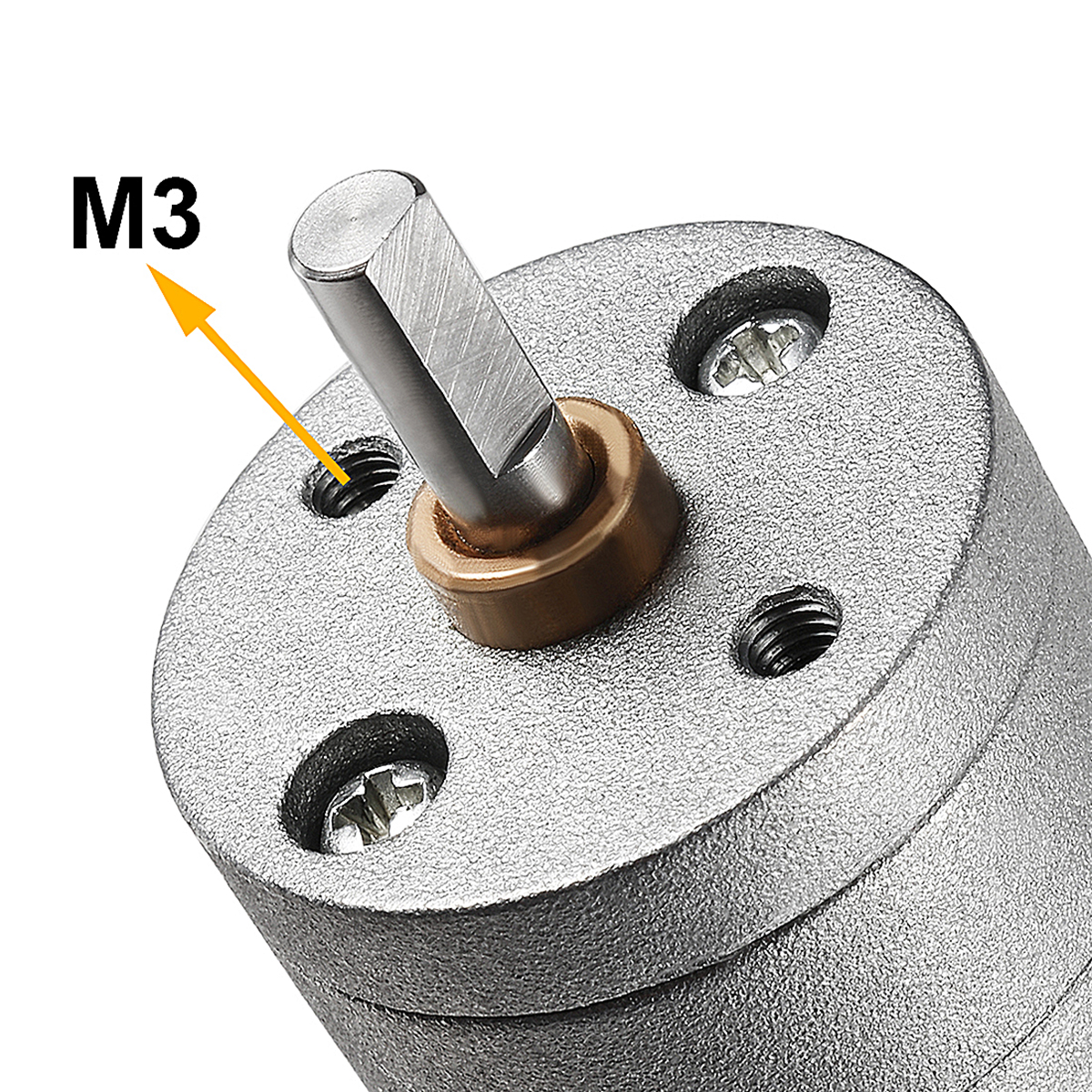 JGA25-370 DC Gearmotor 126 RPM with Encoder 12V - Image 3