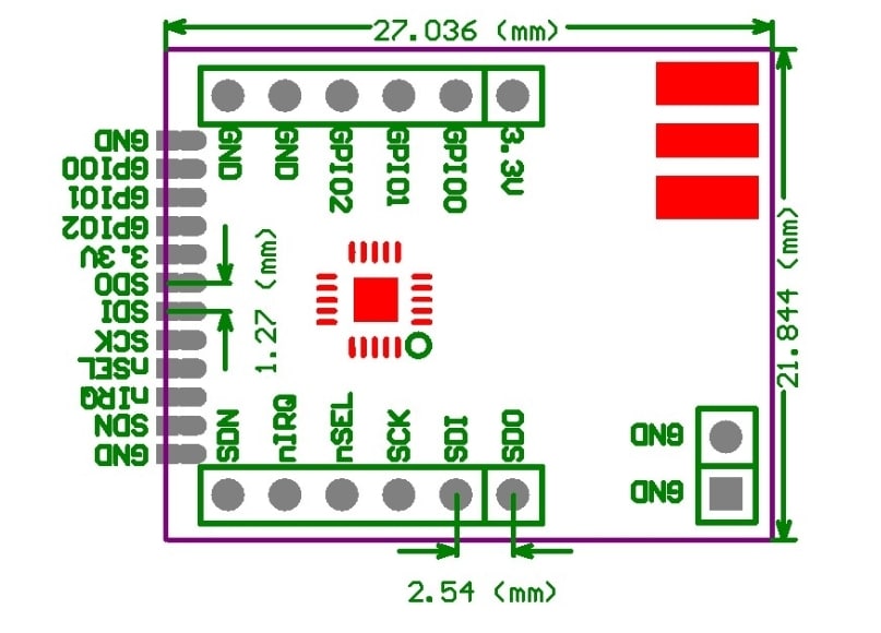 RF4432Se Si4432 433Mhz Wireless Rf Transceiver Module - Image 3