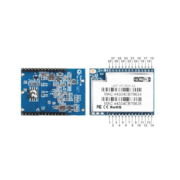 Uart Wifi Module With Ceramic Antenna Hlk-Rm04 - Image 3