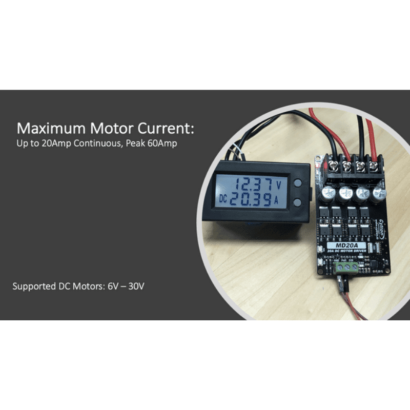 20Amp 6V-30V DC Motor Driver MD20A - Image 5
