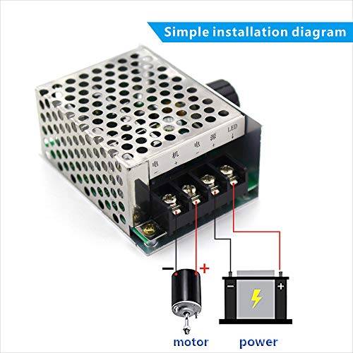 PWM DC Motor Speed Regulator Controller Switch DC (9V-60V) 40A - Image 5