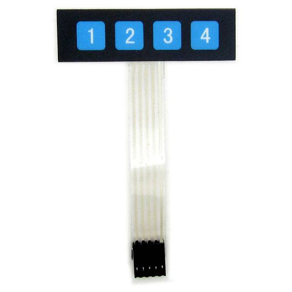 1x4 Keypad - Membrane Switch Keyboard