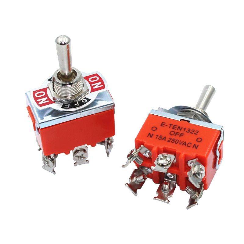 E-TEN1321 Toggle Switch ON/OFF 6 Pin 15A - Image 3