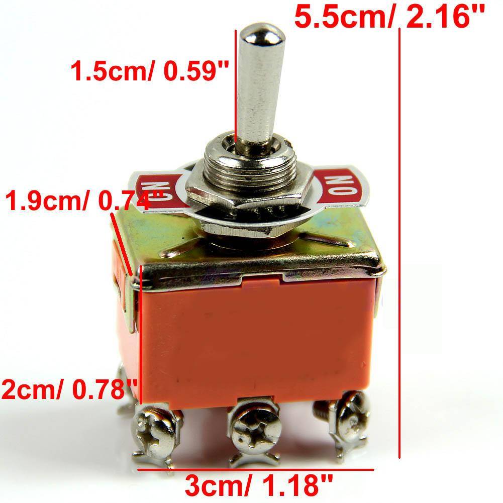 E-TEN1321 Toggle Switch ON/OFF 6 Pin 15A - Image 4