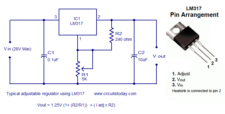 LM317T 1.2 V to 37 V Adjustable Voltage Regulator - Image 3