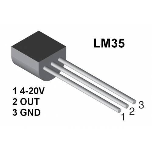 LM35 Precision Centigrade Temperature Sensor - Image 2