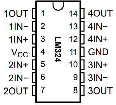 LM324 DIP SINGLE SUPPLY QUAD OPERATIONAL AMPLIFIER - Image 2