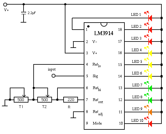 LM3914 – Dot/Bar Display Driver IC - Image 3