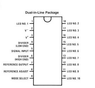 LM3915 – Dot/Bar Display Driver IC with Logarithmic Scale - Image 3
