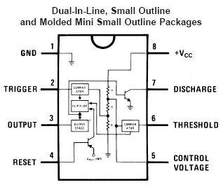 LM555 Timer IC NE555  DIP-8 - Image 2