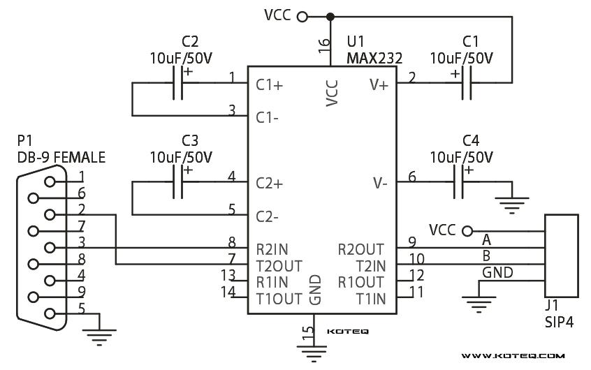 MAX232 Serial Level Converter IC - Image 3