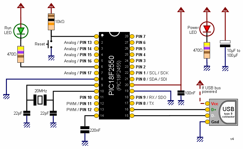 PIC18F2550 USB Microcontroller – 28-Pin DIP - Image 3