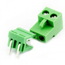 Pluggable Terminal Block 2 Pin 5.08mm Pitch KF2EDGR-5.08-2P (Right Angle Pin)