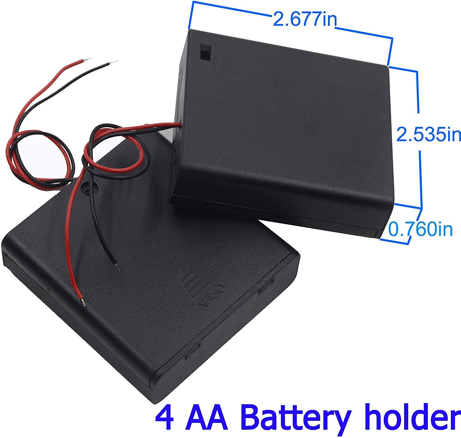 AA Battery Holder 4 Cell + On/Off Switch - Image 4