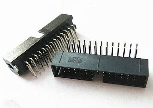 26 Pin Right Angle Male Shrouded Pcb Idc Socket Box Header