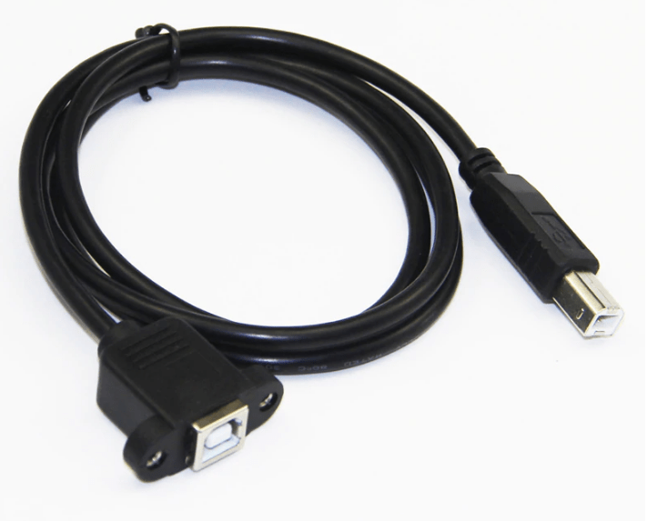 1.5M USB 2.0 Type B Male to Female High Speed Printer Extension Cable