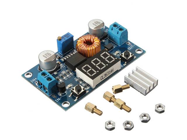 DC-DC Adjustable Voltage Buck Converter 5A with LED Display
