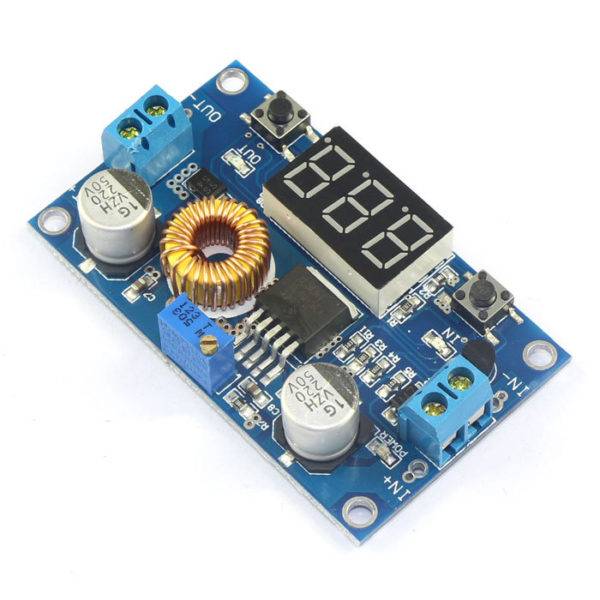 DC-DC Adjustable Voltage Buck Converter 5A with LED Display - Image 2
