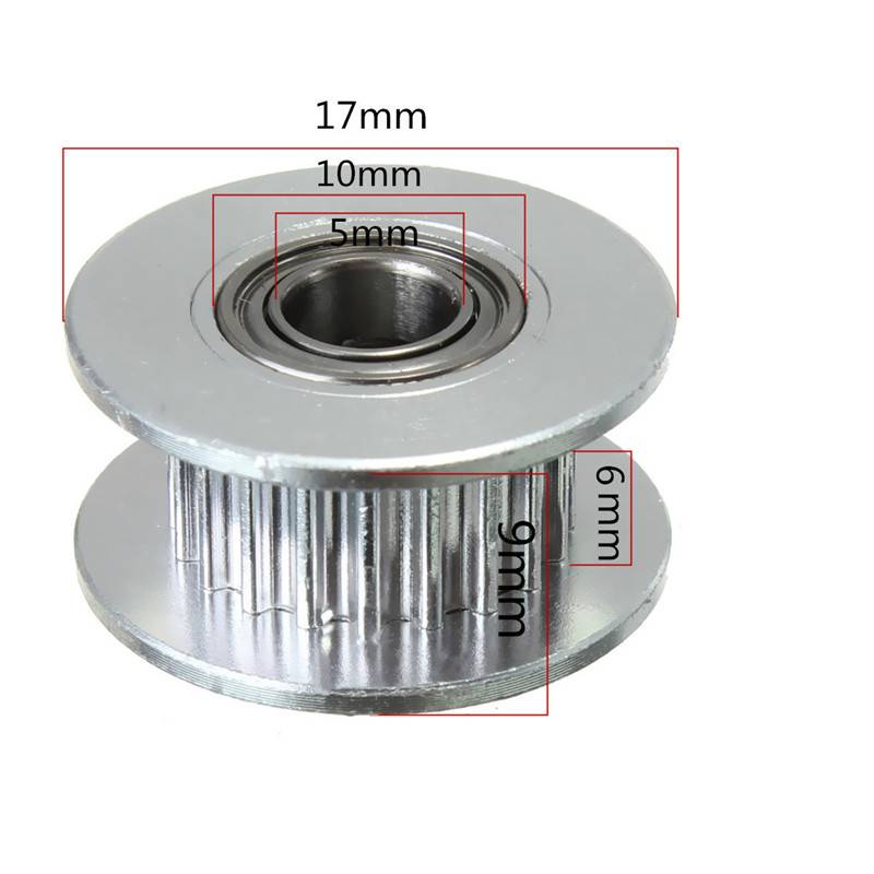 5mm Timing Pulley GT2 - Idler Wheel 20 Teeth - Image 3