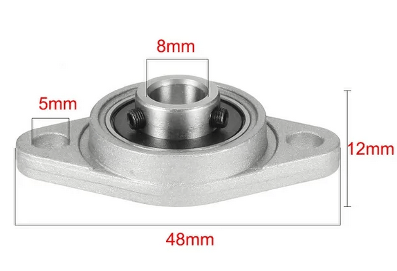 8mm KFL08 Pillow Self-Aligning Flange Bearing - Image 2