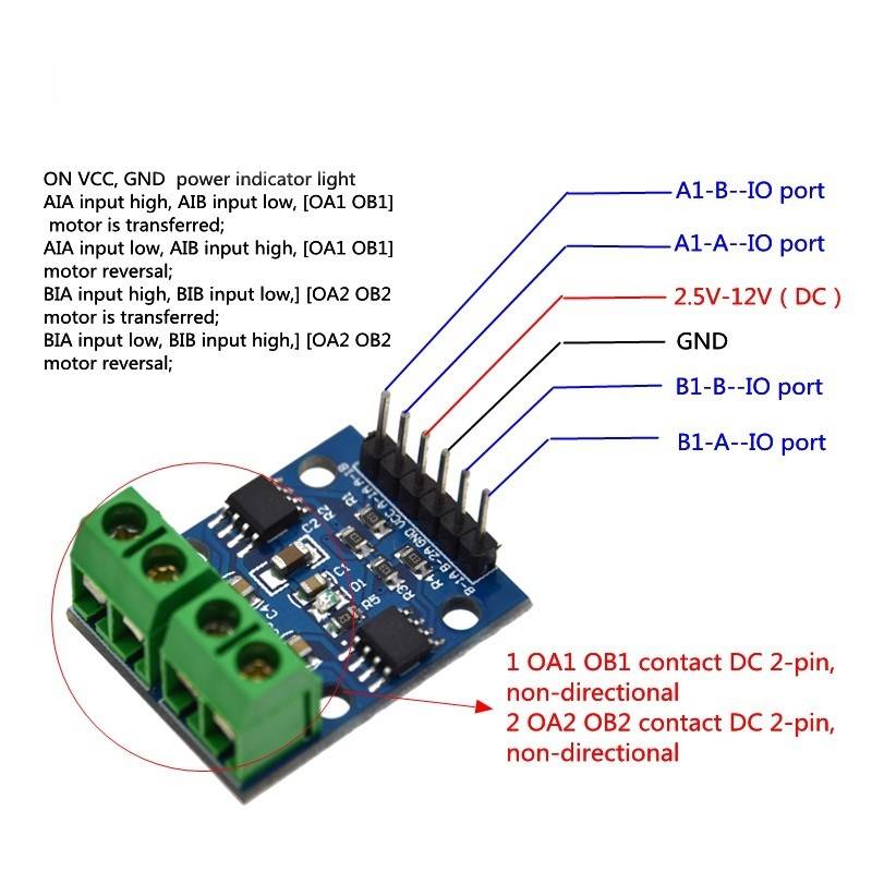 L9110 Dual Motor Driver (1A) - Image 3