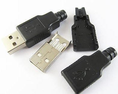 USB A-Type Male Shell (3pcs Standard) – BLACK - Image 4