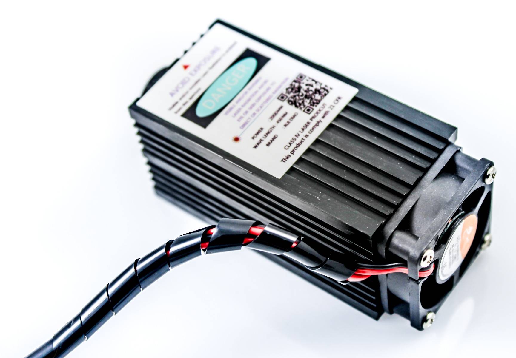 12v high power laser module 2W 450nm laser without glasses - Image 3