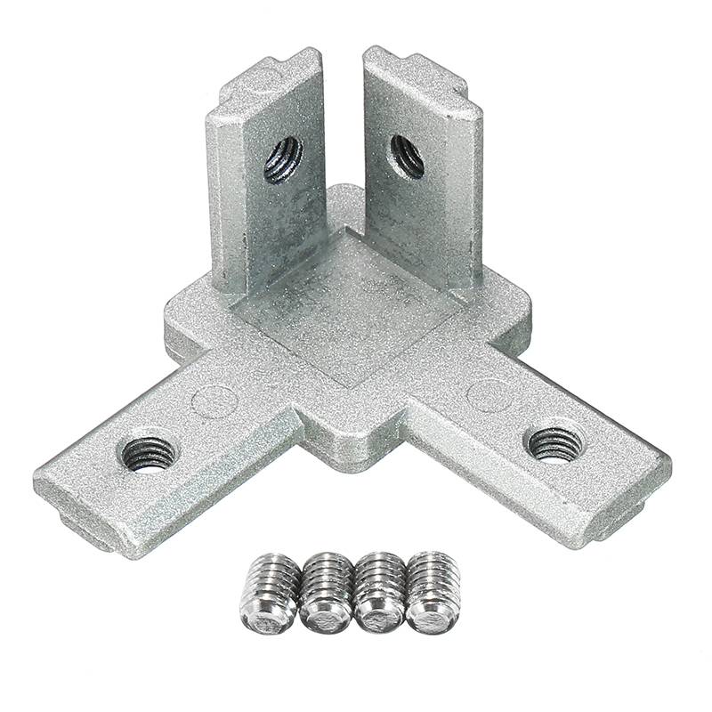 Three-dimensional 90 Degree Inside Corner Connector Joint Bracket for 3030 Series Aluminum Profile