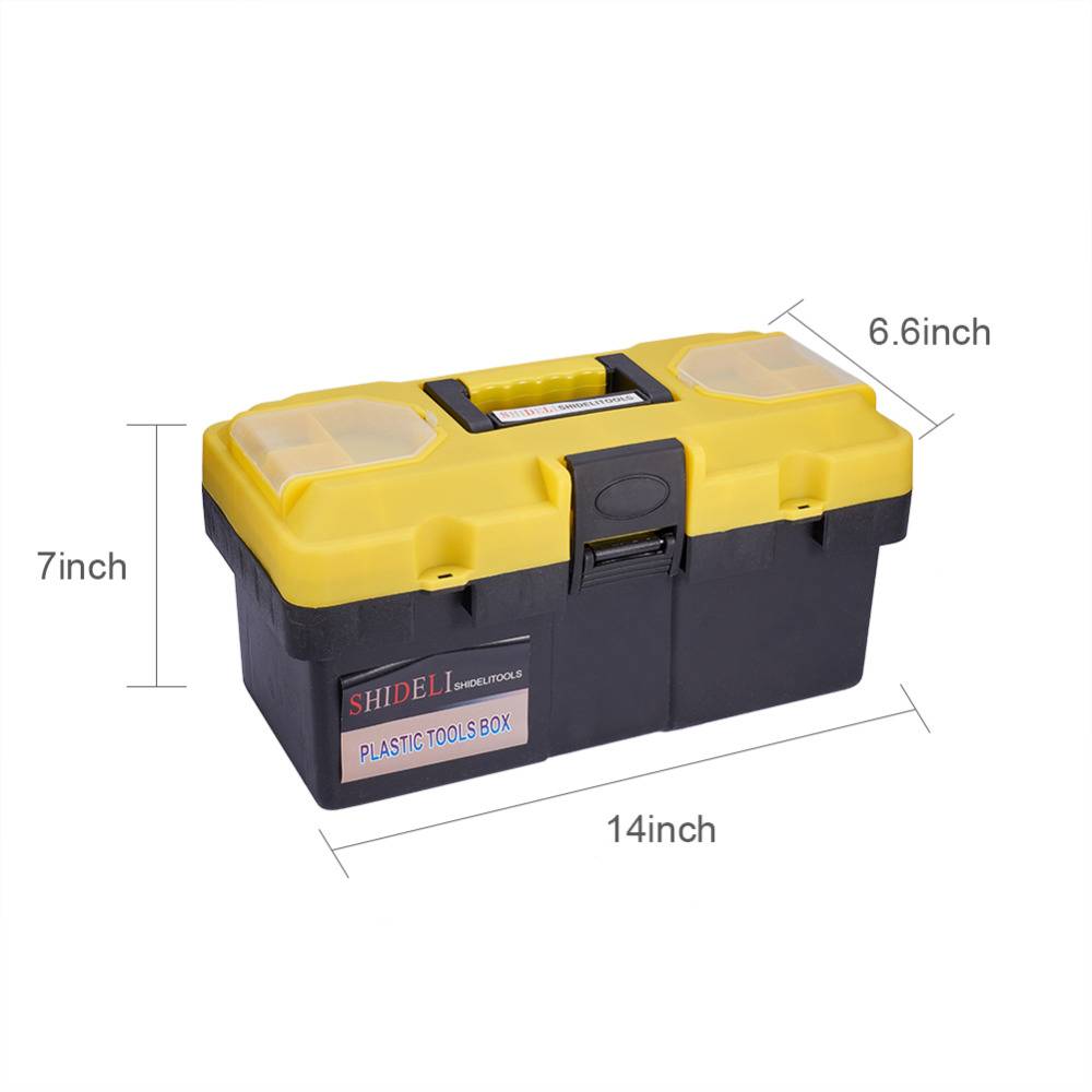 14 Inch Hand Carry Lockable Storage Tool Box - Image 3