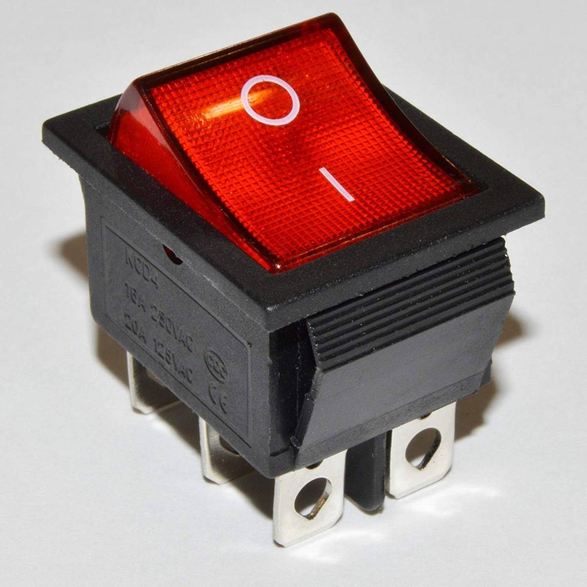 KCD4 ON/OFF Rocker Switch 6Pins 15A/30A 250VAC 26x21mm with LED - Image 3