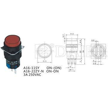 Spring Return 5A 250VAC 6 Pin - Image 3