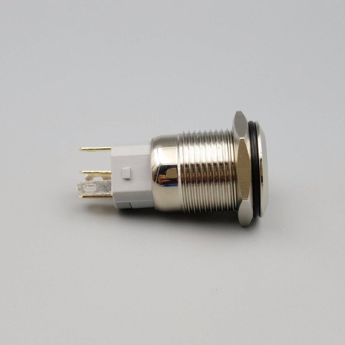 16mm Waterproof Power 12V LED 5Pin ON-OFF Metal Push Button Switch + Connector - Image 8