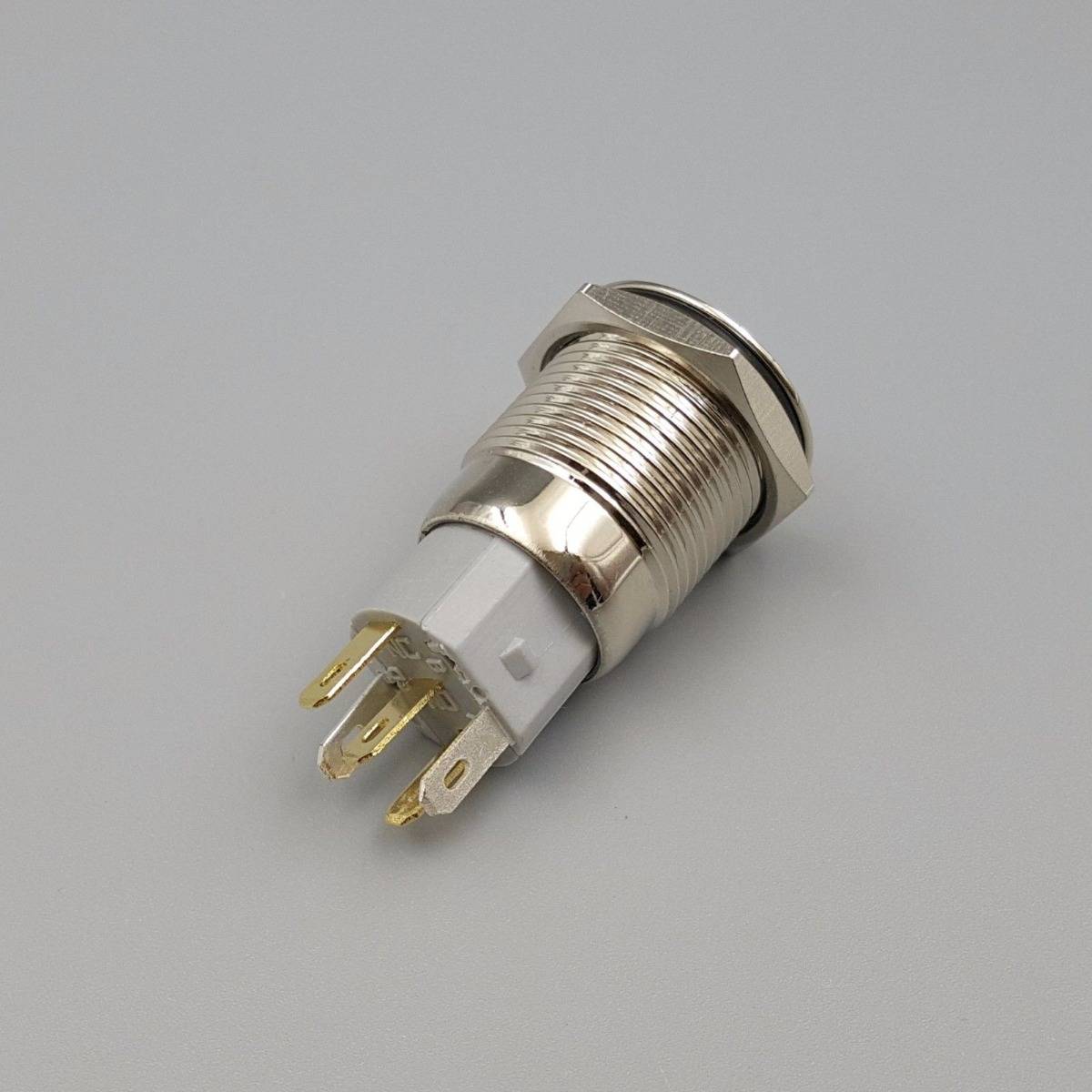 16mm Waterproof Power 12V LED 5Pin ON-OFF Metal Push Button Switch + Connector - Image 11